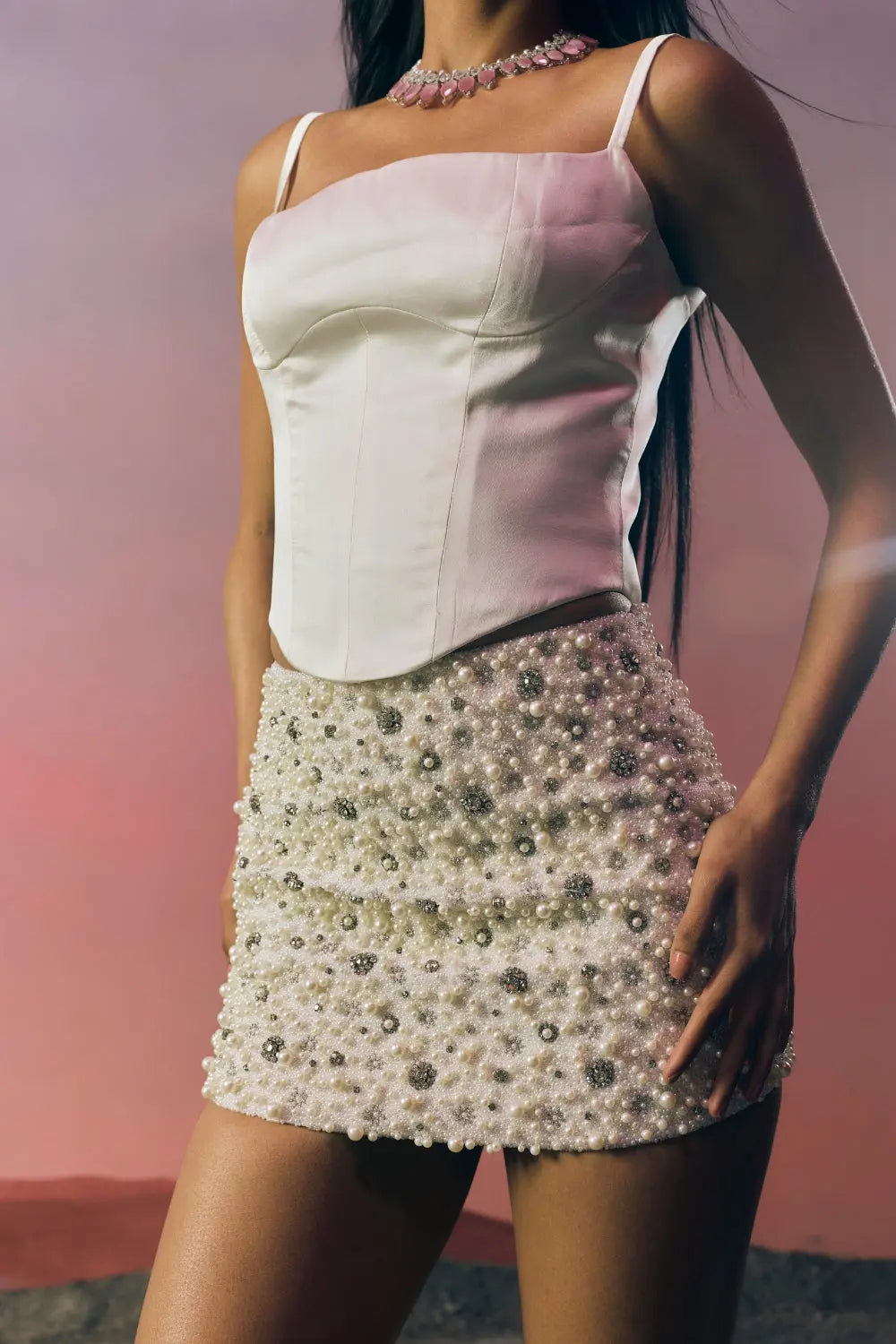The Afterglow Pearl Top Ivoryrose.in
