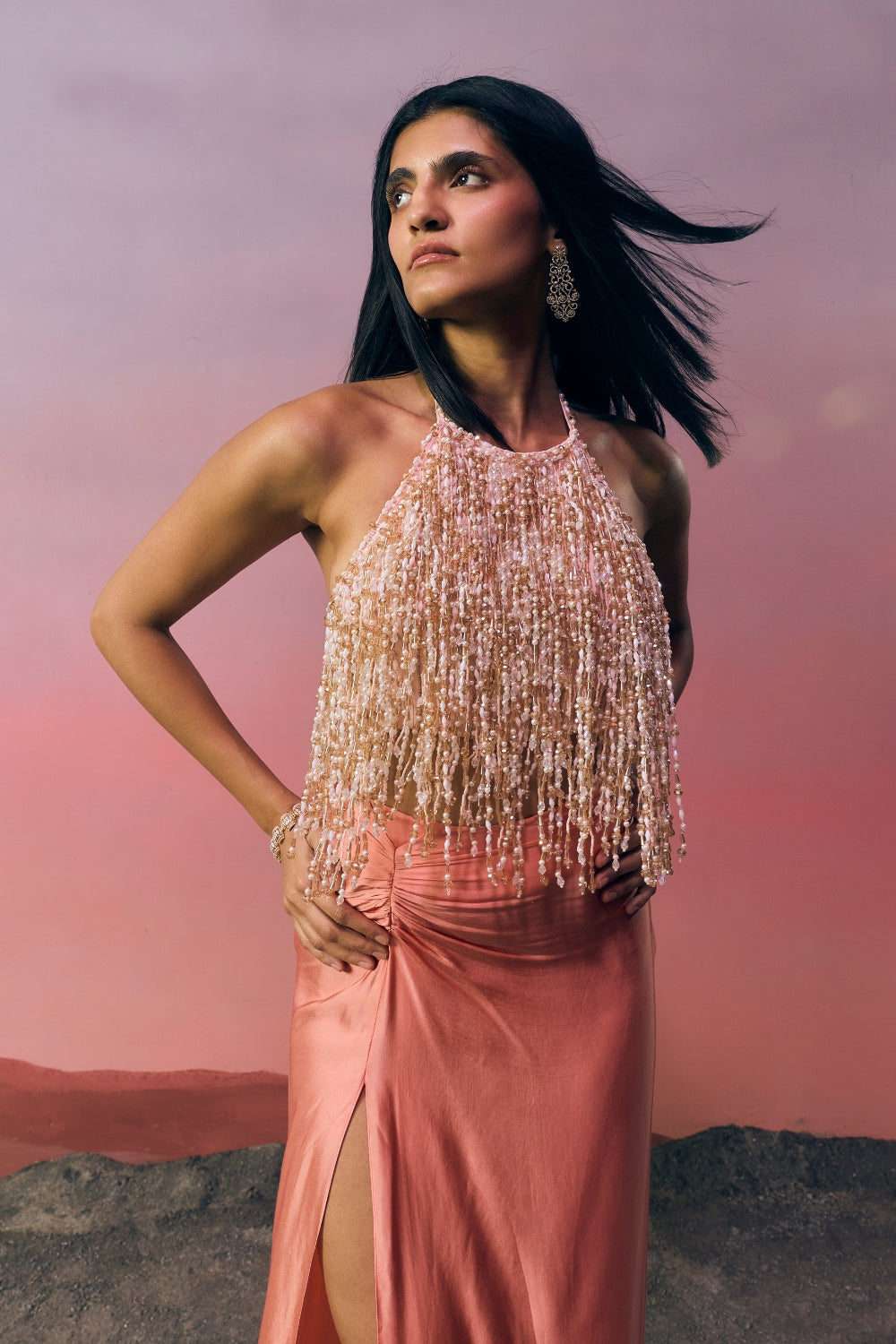 The Rosé Cascade Top