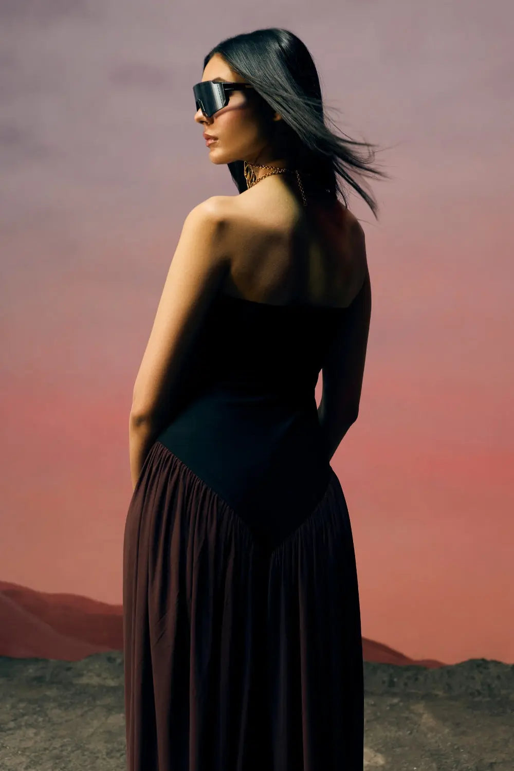 The Umber Horizon Jumpsuit Ivoryrose.in