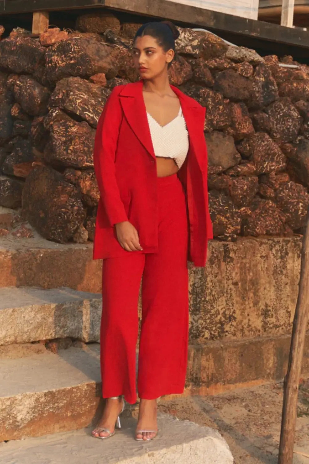 Rouge Blazer Ivory Rose