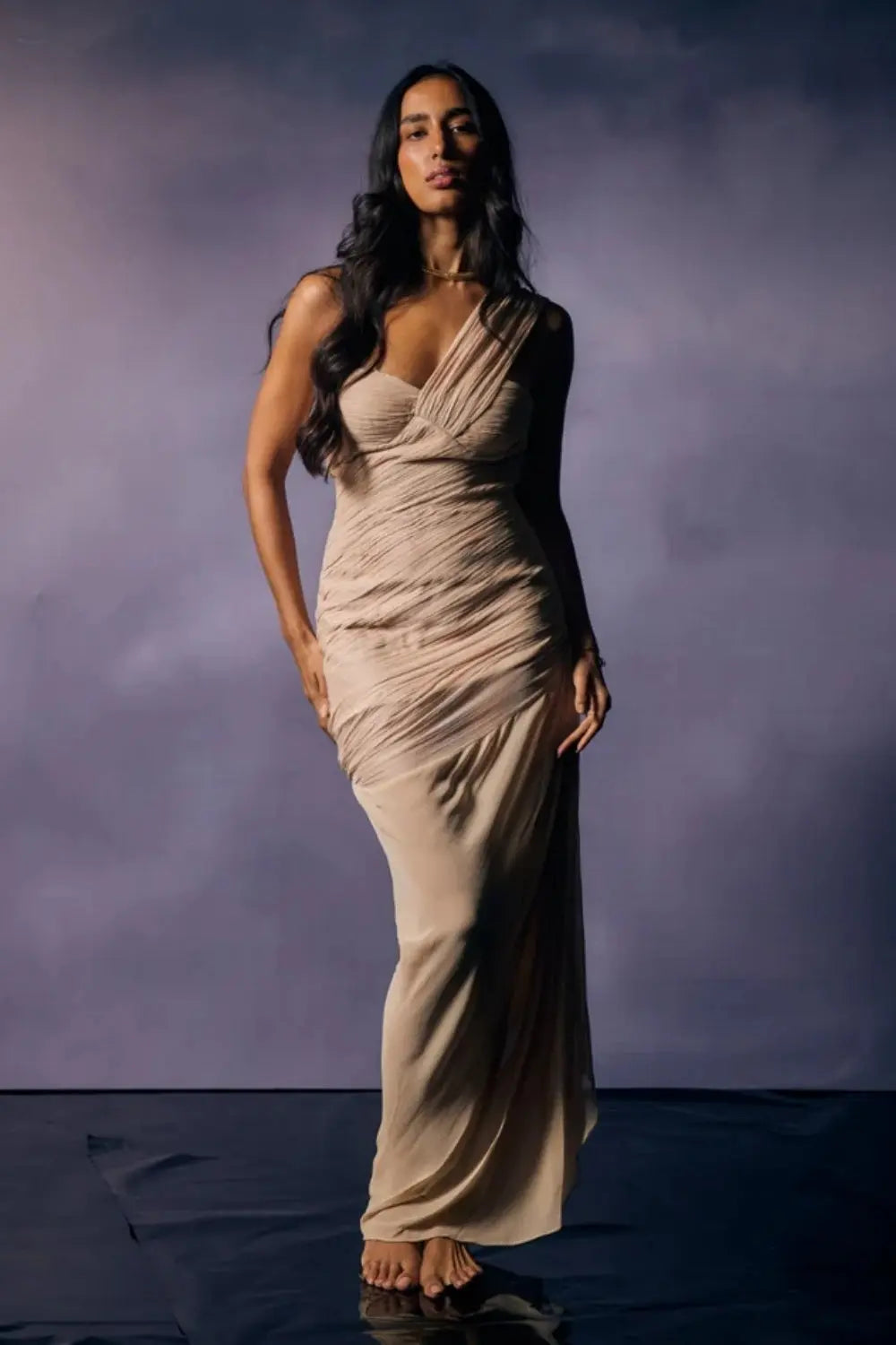 Eternal Drape Saree Ivory Rose