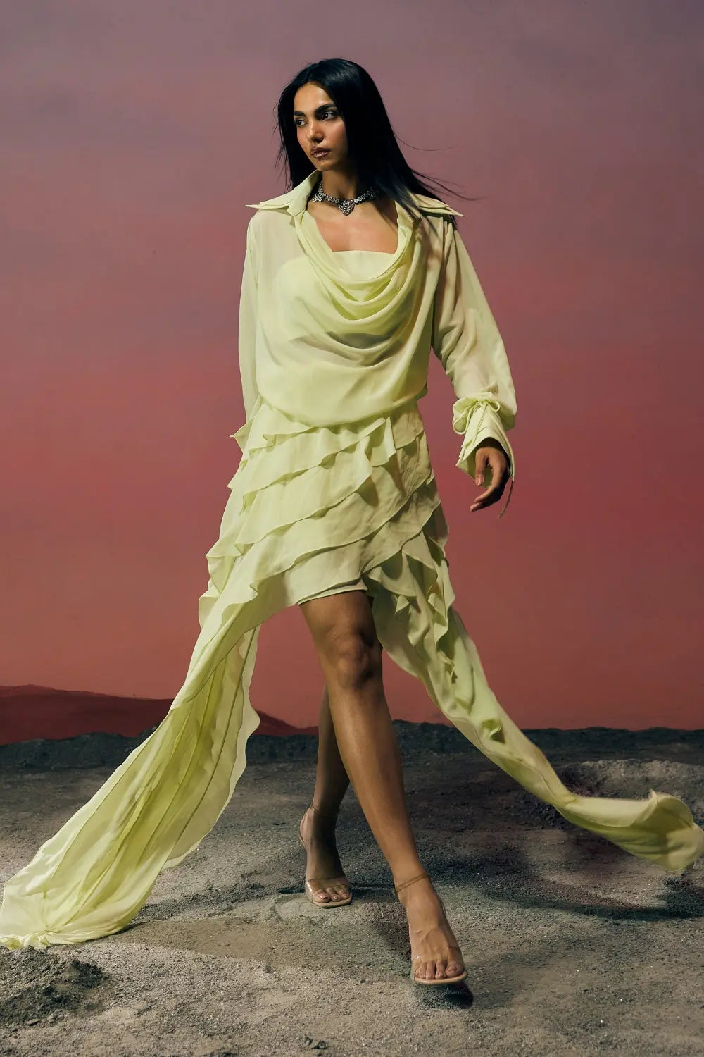 The Elara Dress Ivoryrose.in