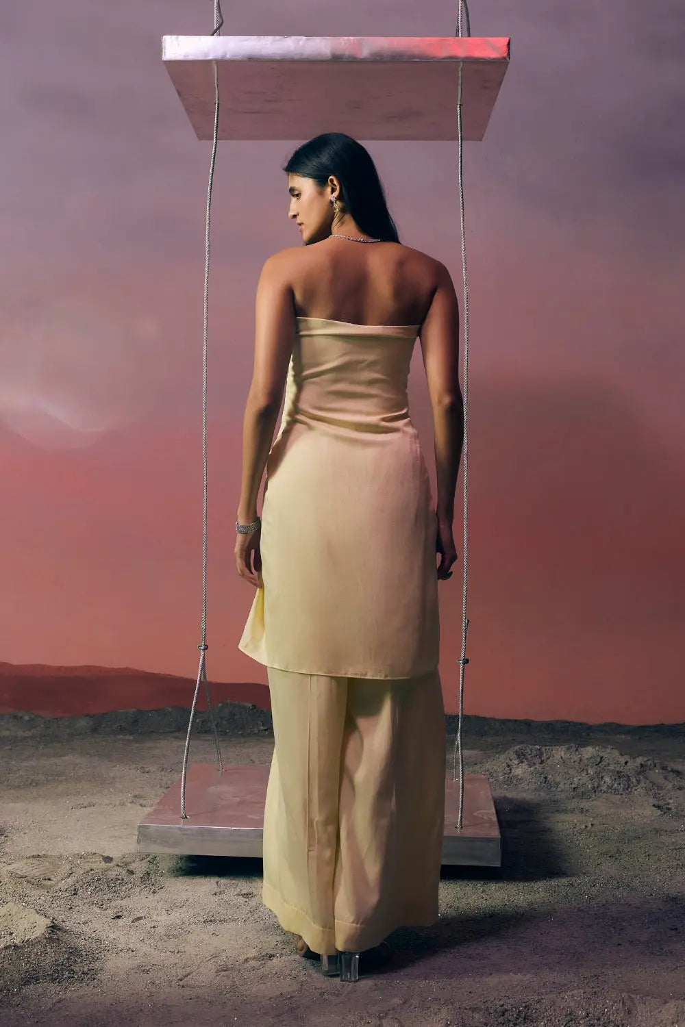 The Sunveil Knot Co-ord Ivoryrose.in