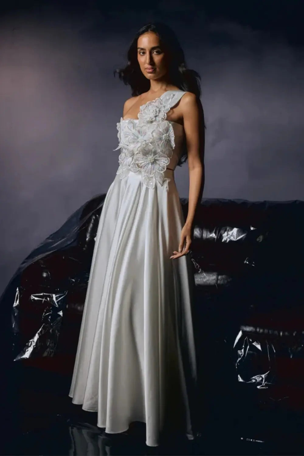 Ivory Blossom Top Ivory Rose