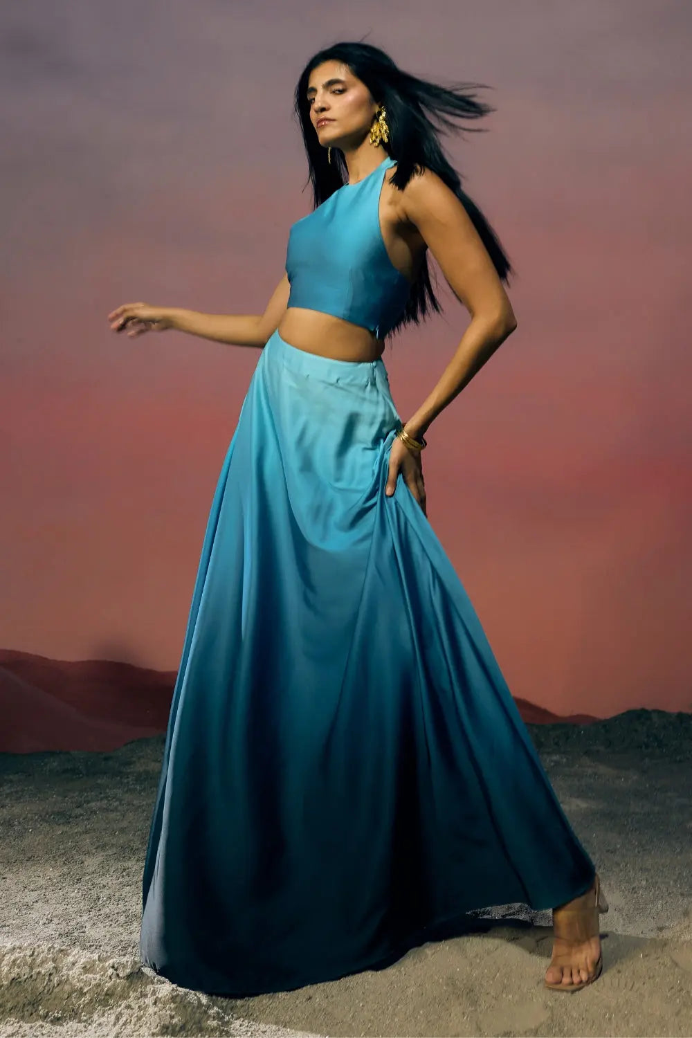 The Azaria Skirt Ivoryrose.in