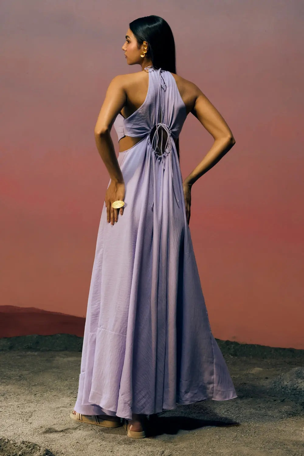 The Riviera Halo Dress Ivoryrose.in