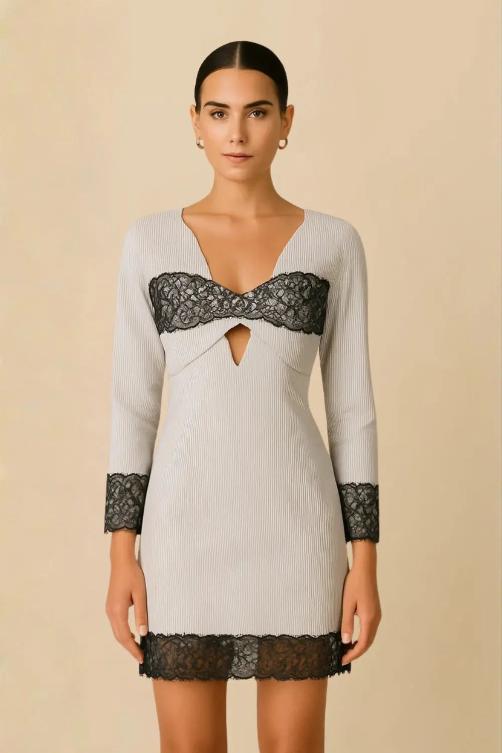 Crave Black Lace Ivory Rose