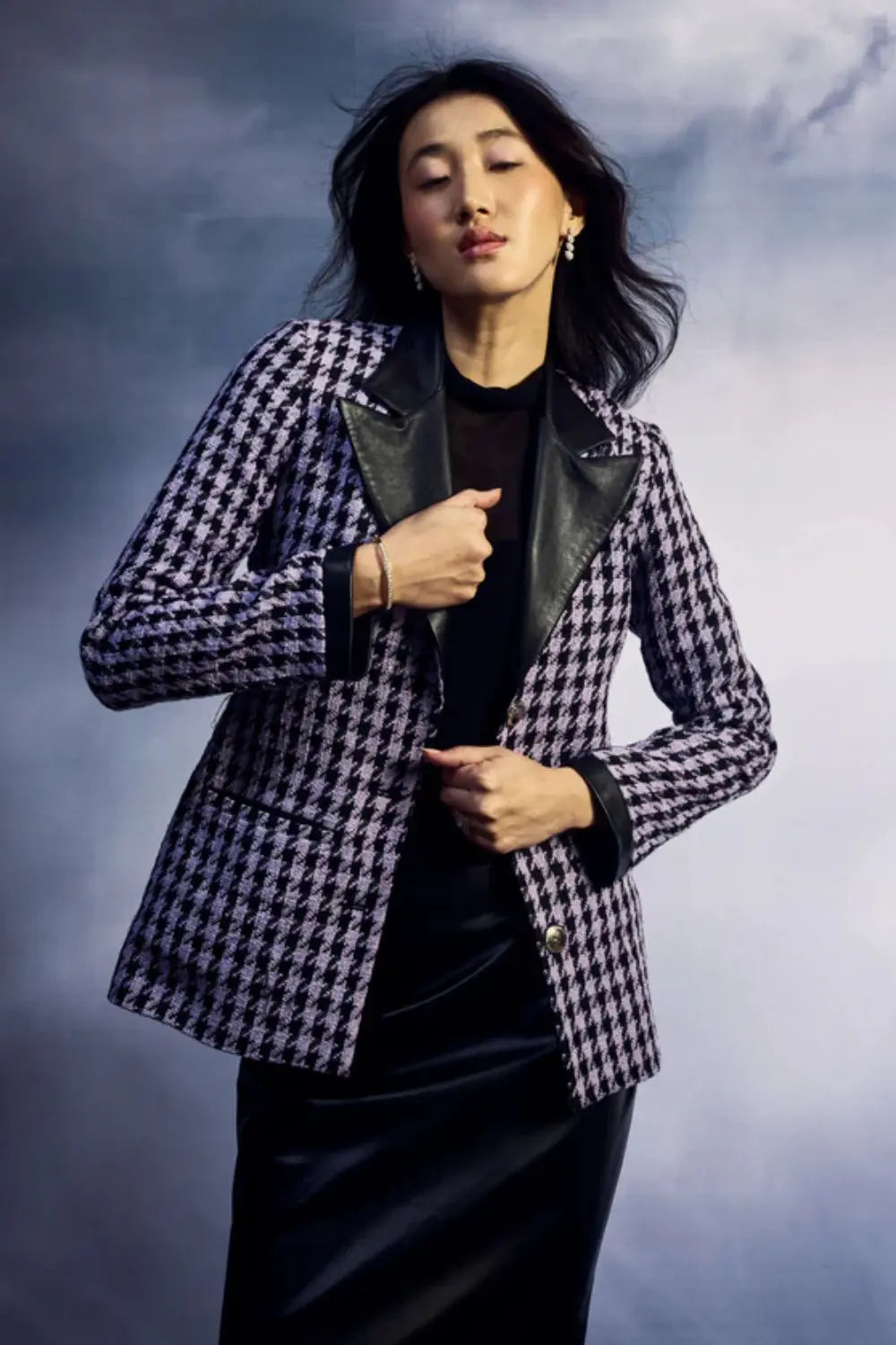 THEIA BLAZER Ivory Rose