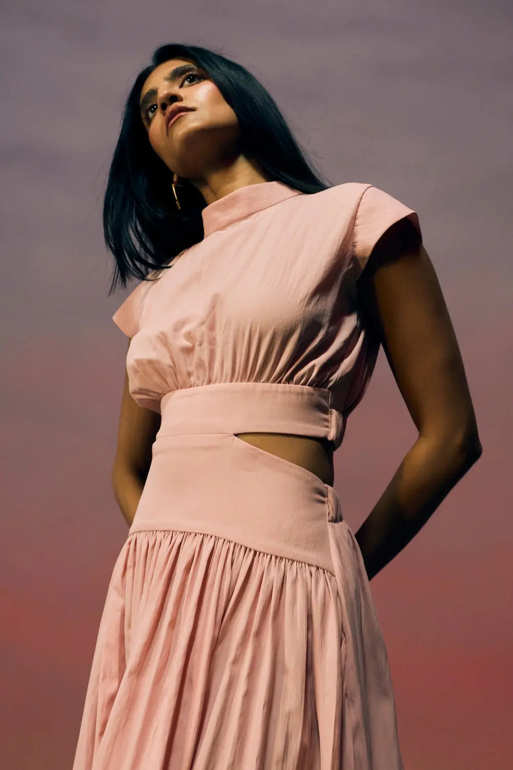 The Blush Meridian Dress Ivoryrose.in
