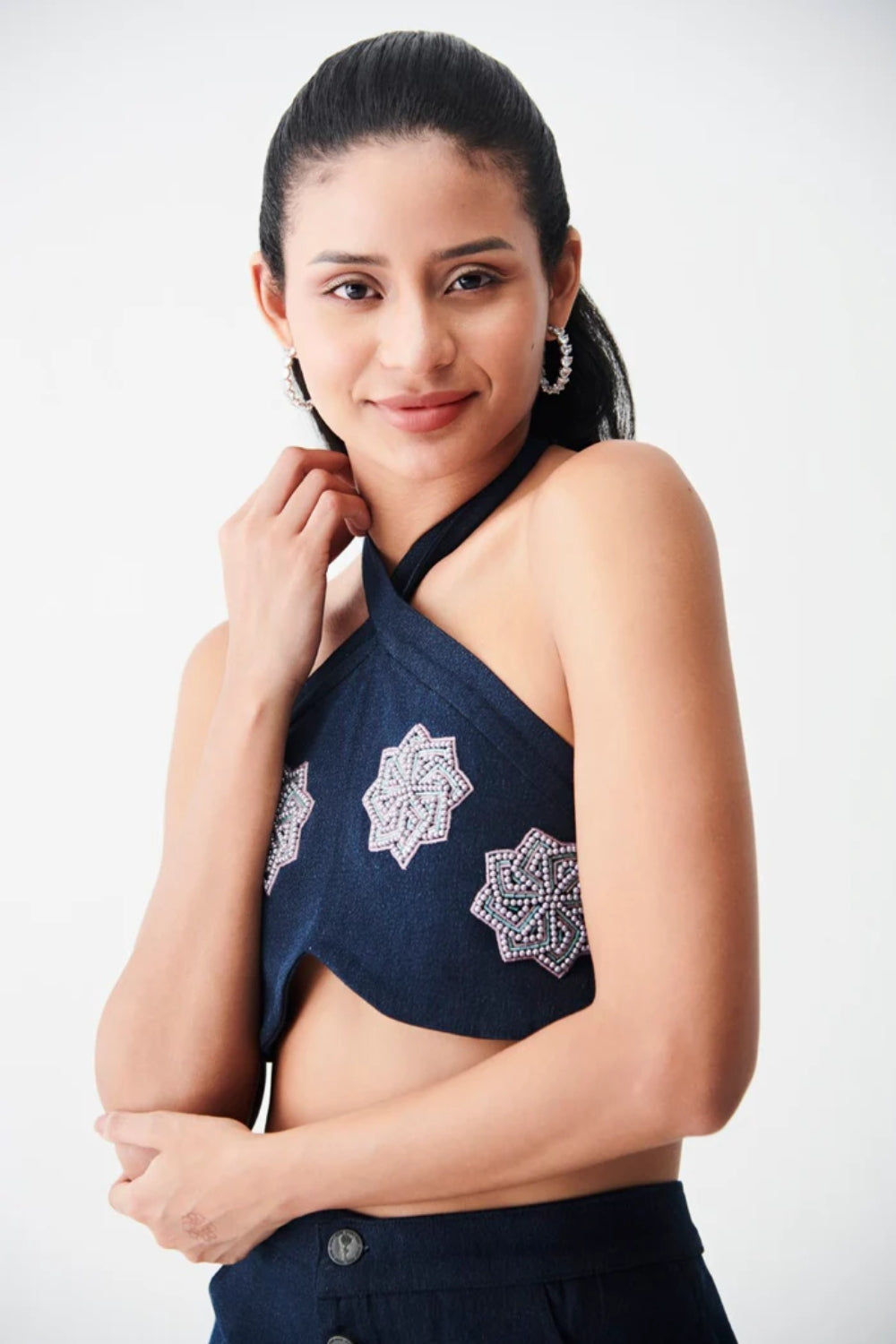 Sparkling Sunset Dark Denim Waist Coat