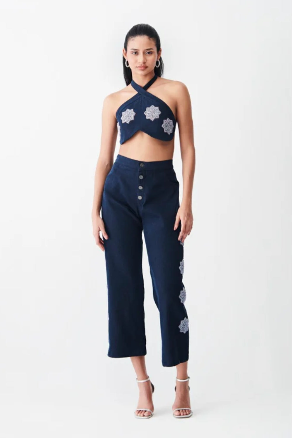 Sparkling Sunset Dark Denim Waist Coat