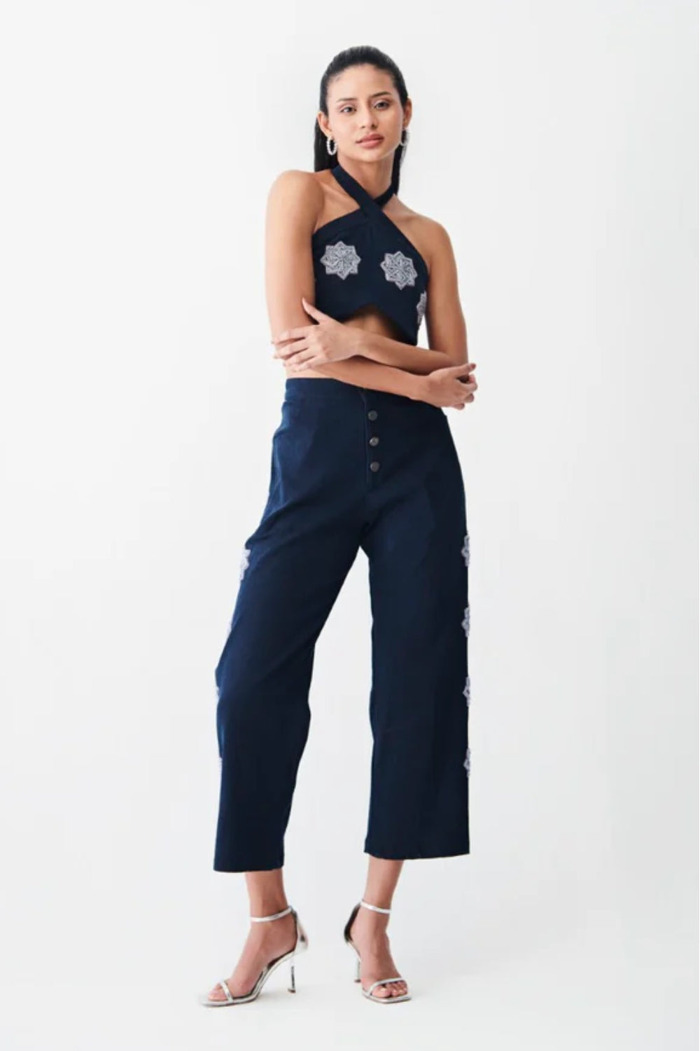 Sparkling Sunset Dark Denim Waist Coat