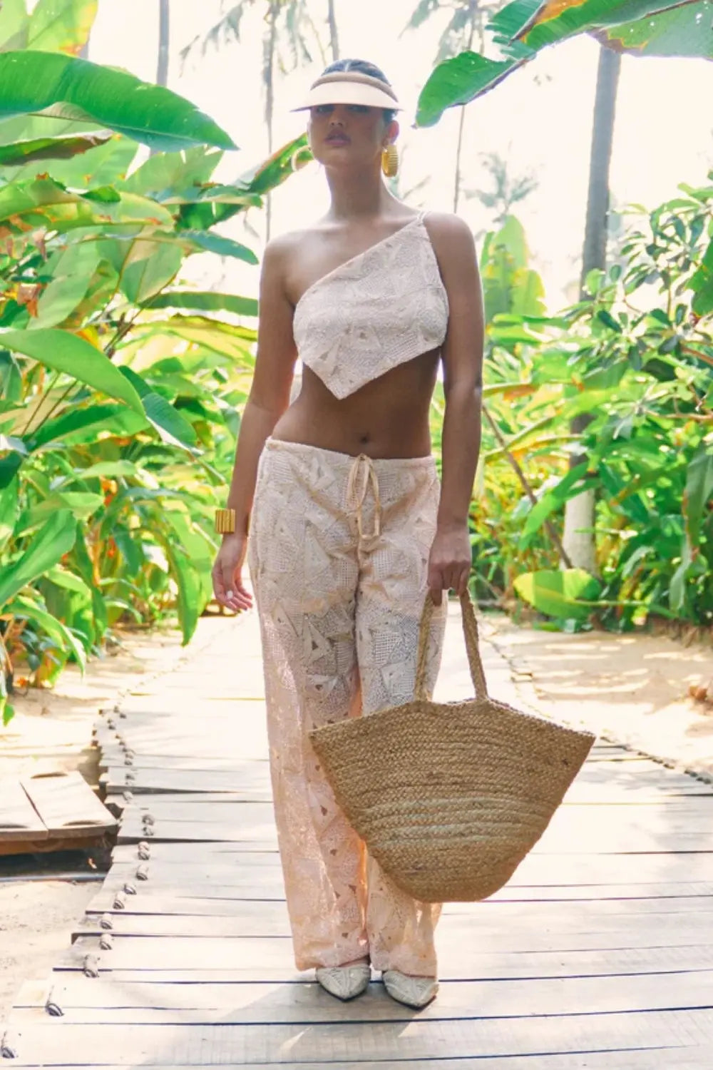 Nomad Net Set Ivory Rose