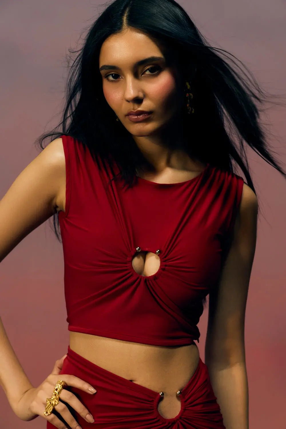 Scarlet Dusk Set Ivoryrose.in