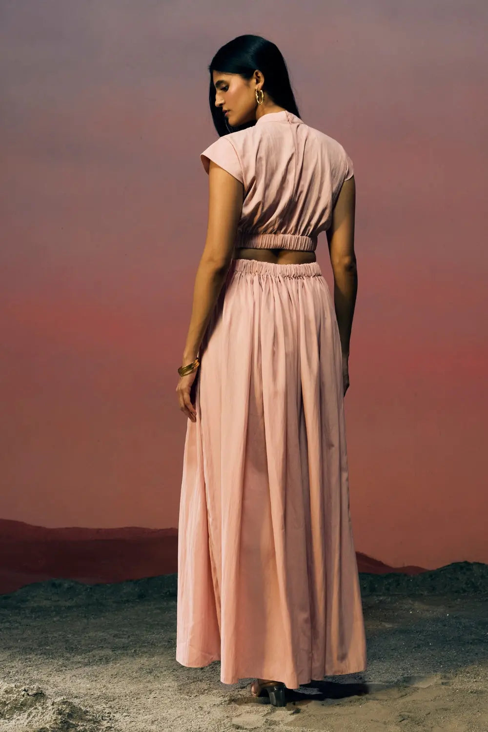 The Blush Meridian Dress Ivoryrose.in