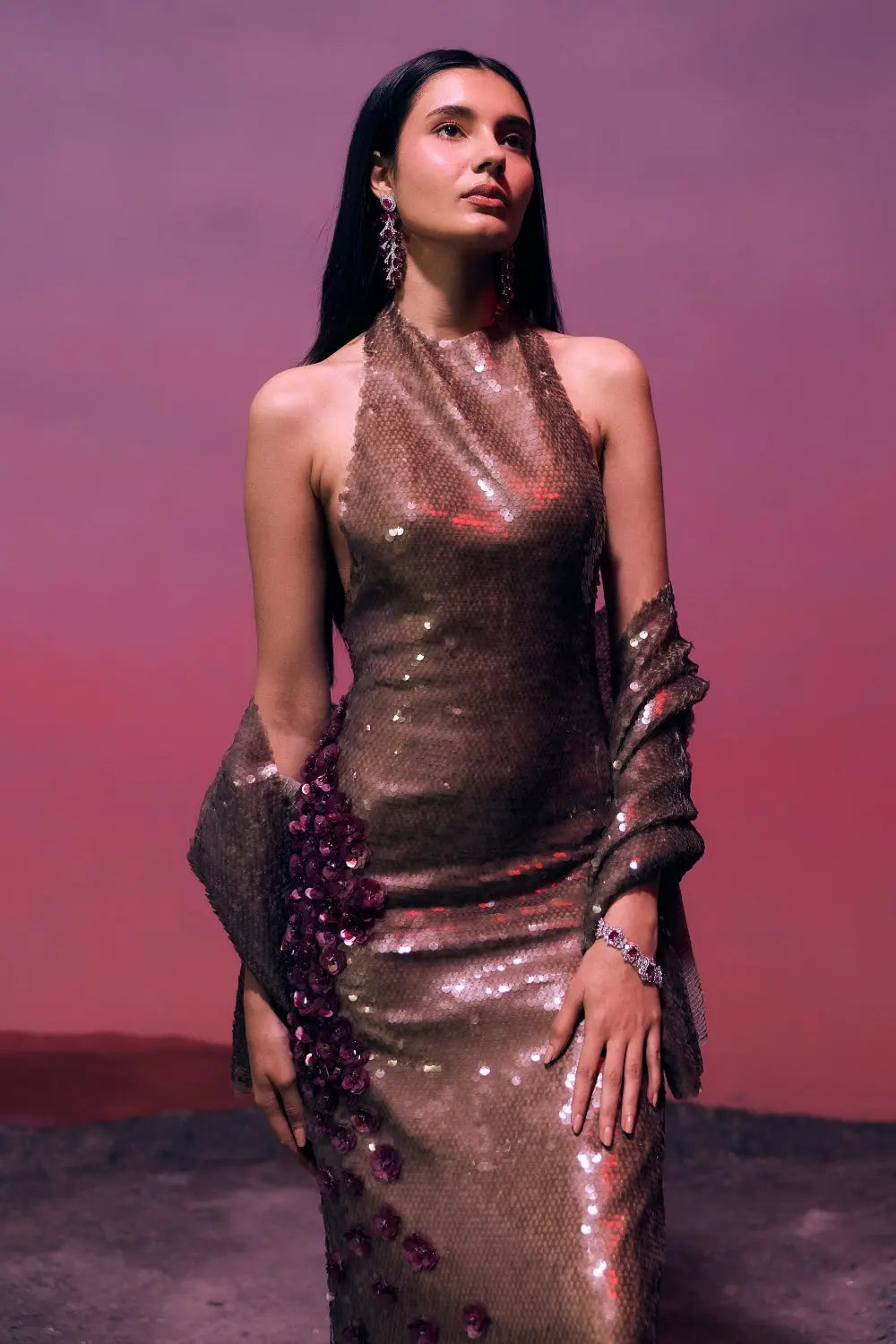 The Sienna Bloom Dress Ivoryrose.in