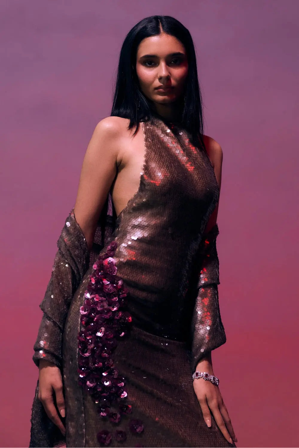 The Sienna Bloom Dress Ivoryrose.in