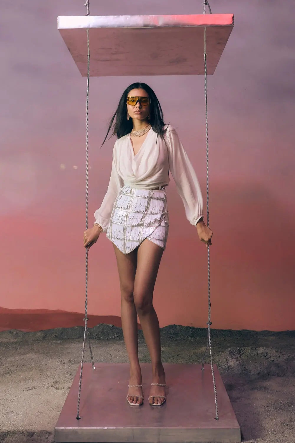 The Lumière Skirt Ivoryrose.in