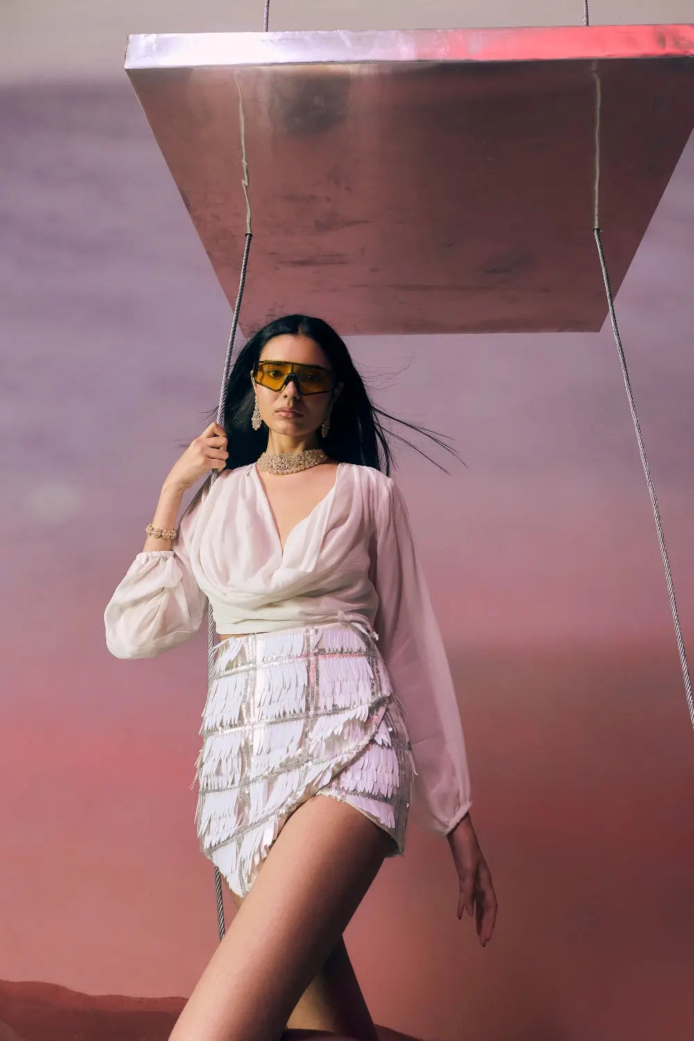The Lumière Skirt Ivoryrose.in