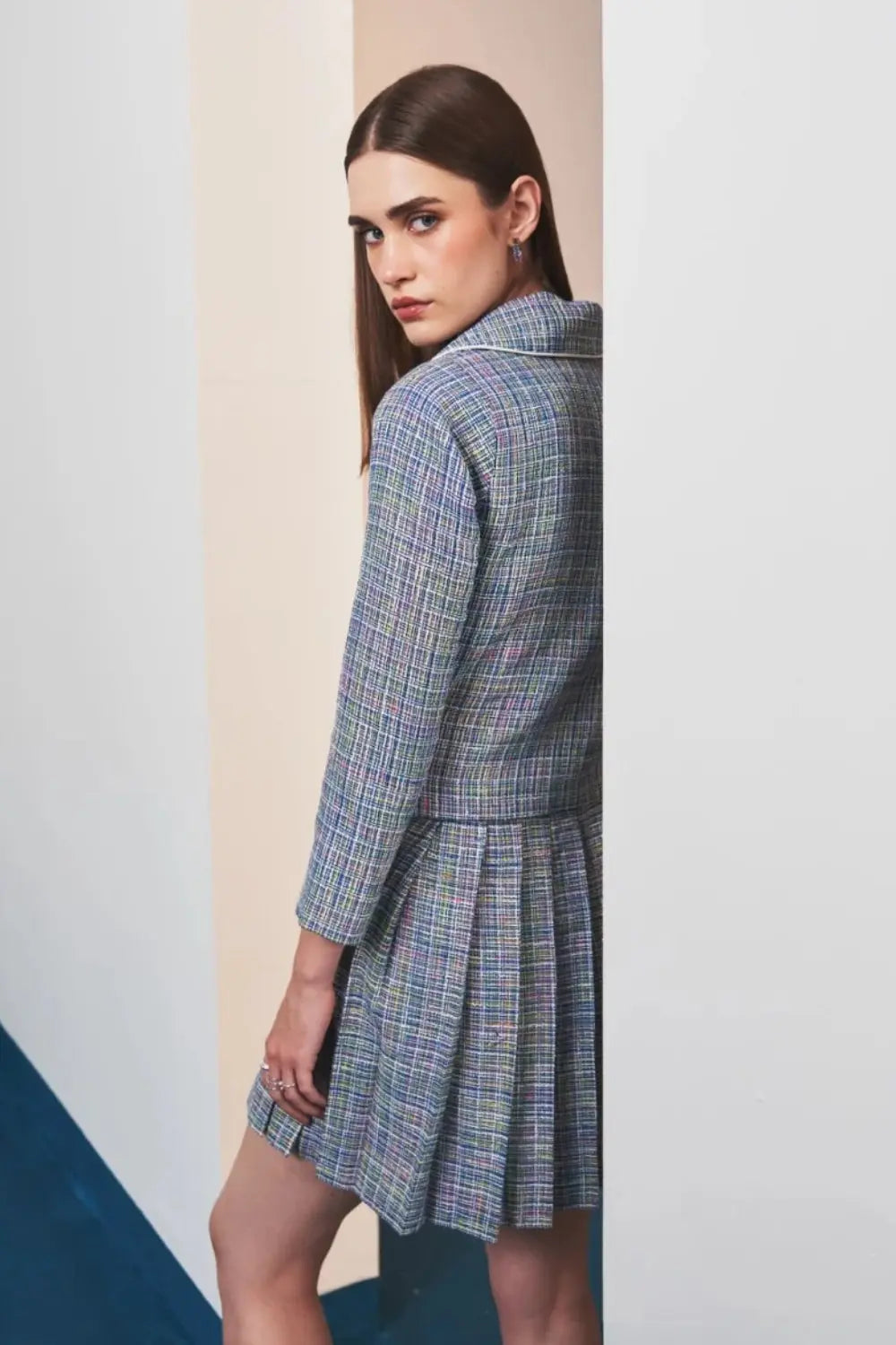 Twilight Tweed Set Ivory Rose