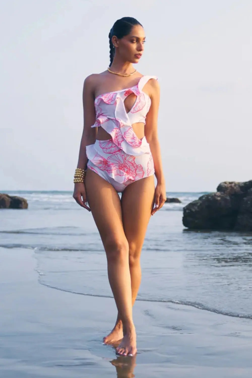 Coral Shell Ivory Rose