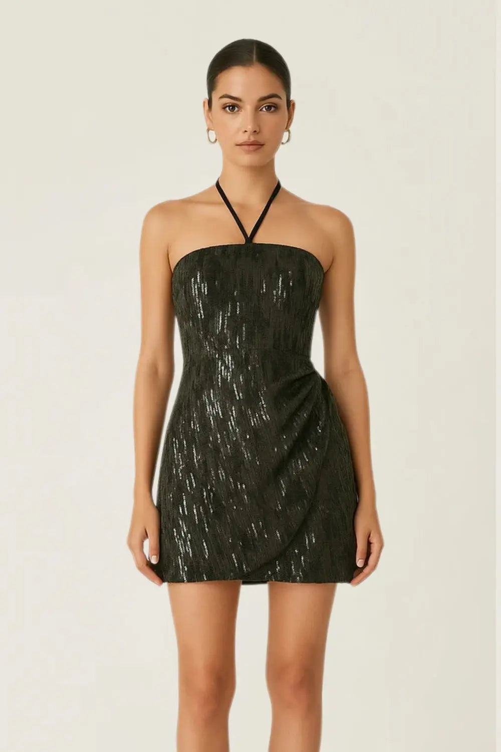 Midnight Riff Dress Ivory Rose