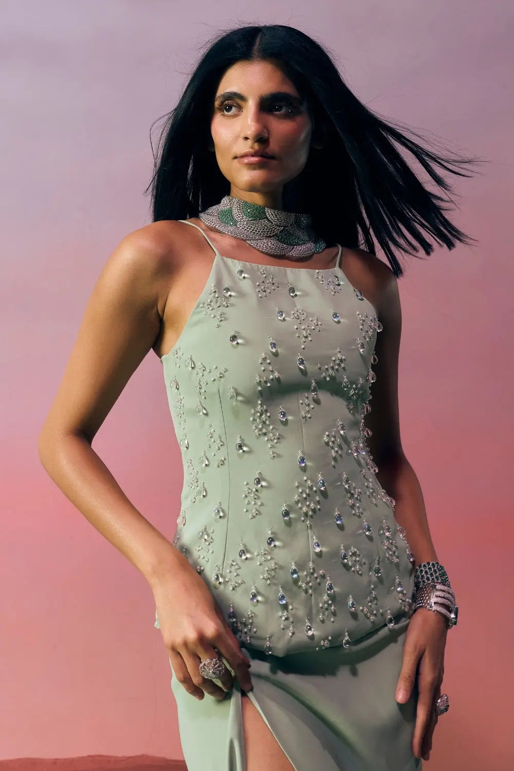 The Celestial Trace Top Ivoryrose.in