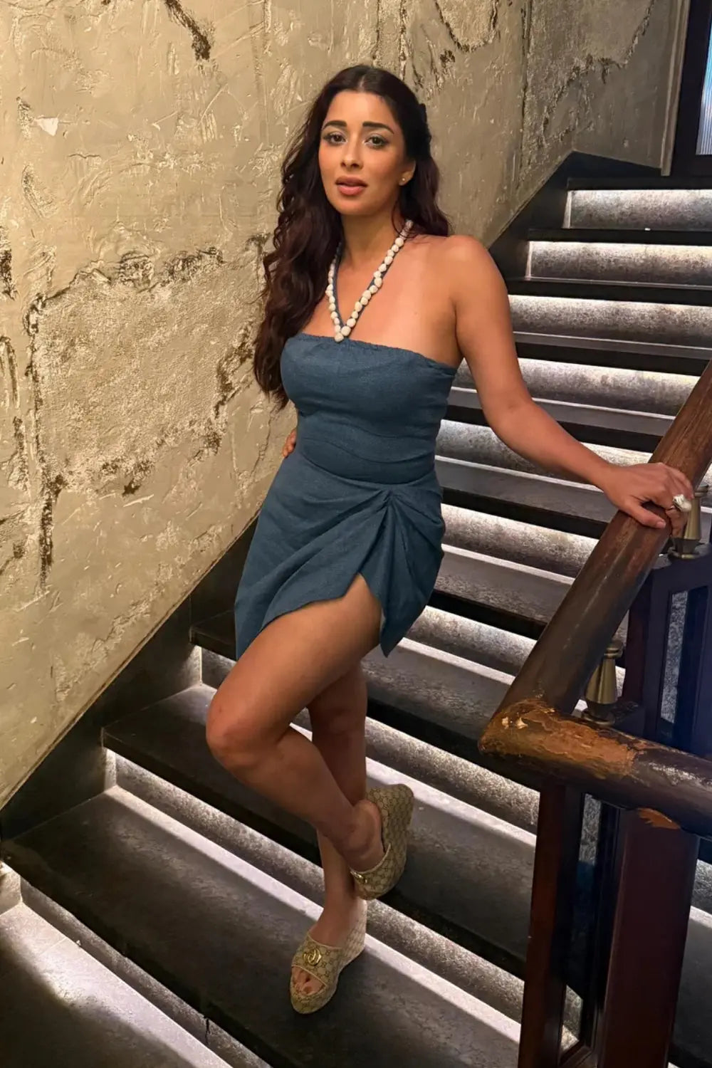 Nyra Banerjee In Our Raw Edge Dress Ivory Rose