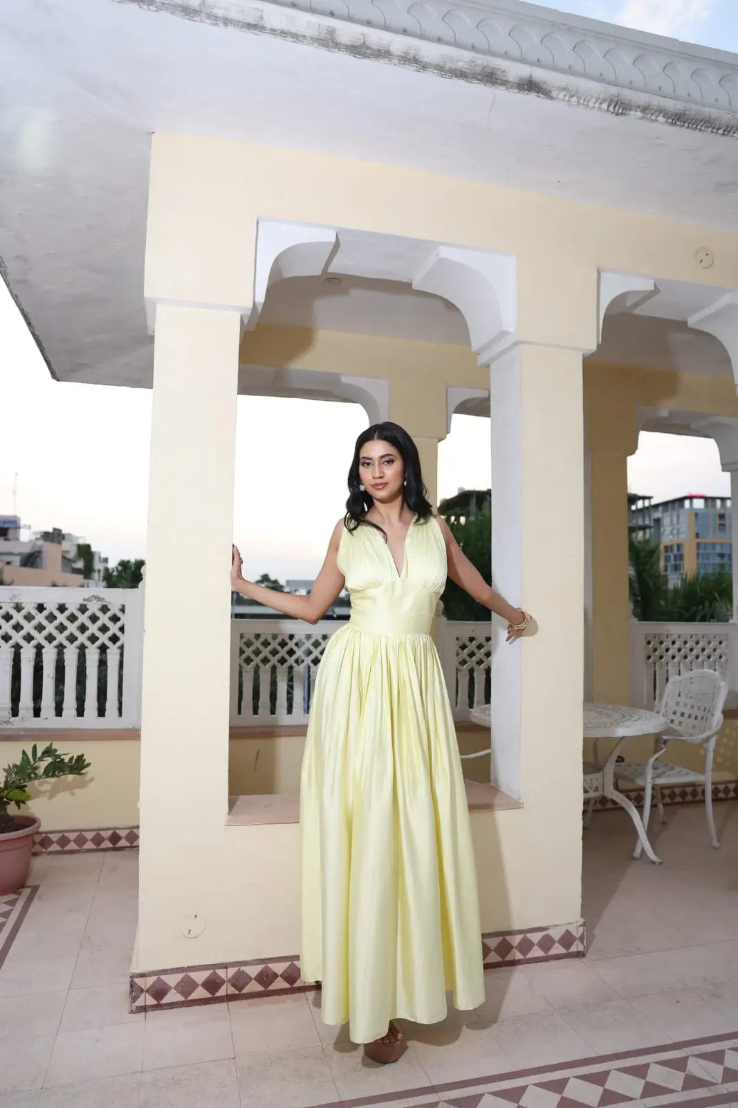 Andleeb Zaidi In Our Golden Zest Ivory Rose