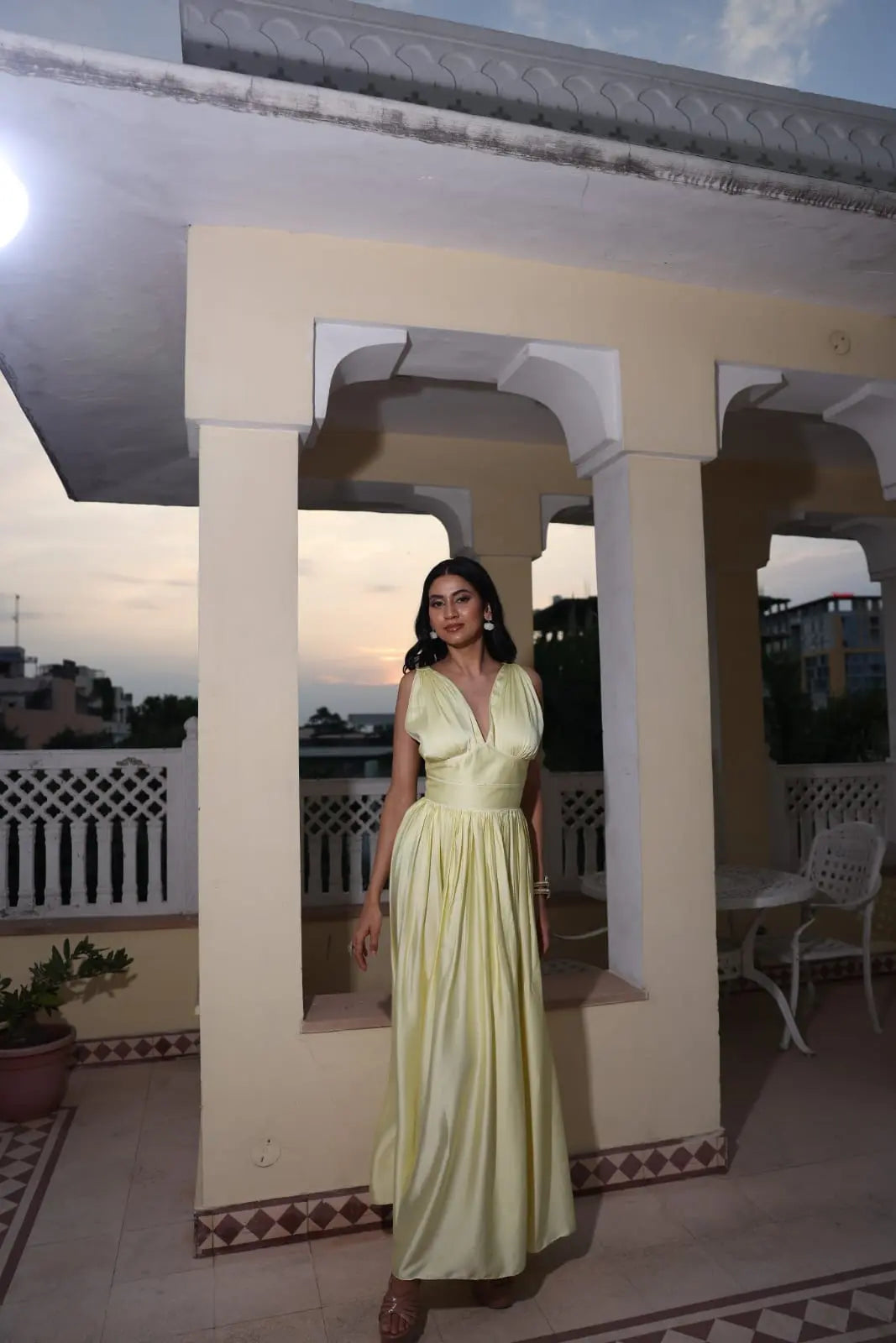 Andleeb Zaidi In Our Golden Zest Ivory Rose