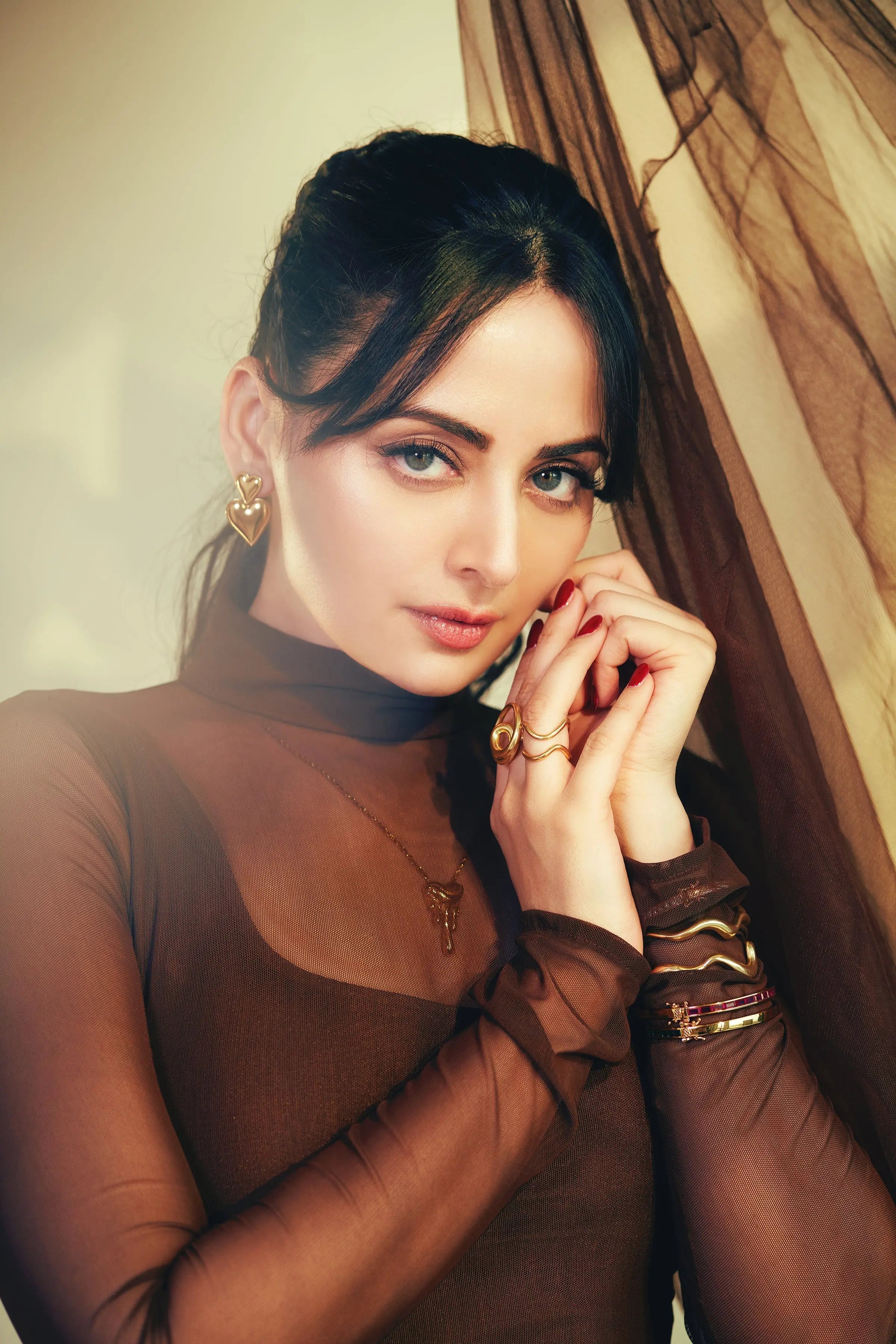 Zoya Afroz In Our Midnight Veil Ivory Rose