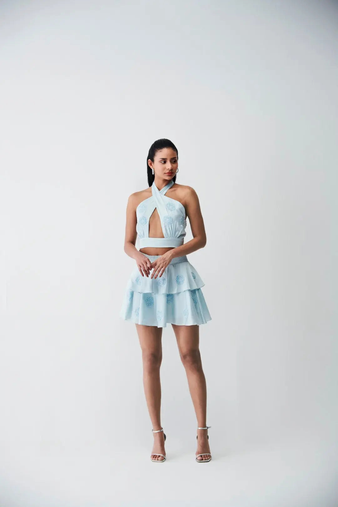 Scarlett Co-ord Set Ivory Rose