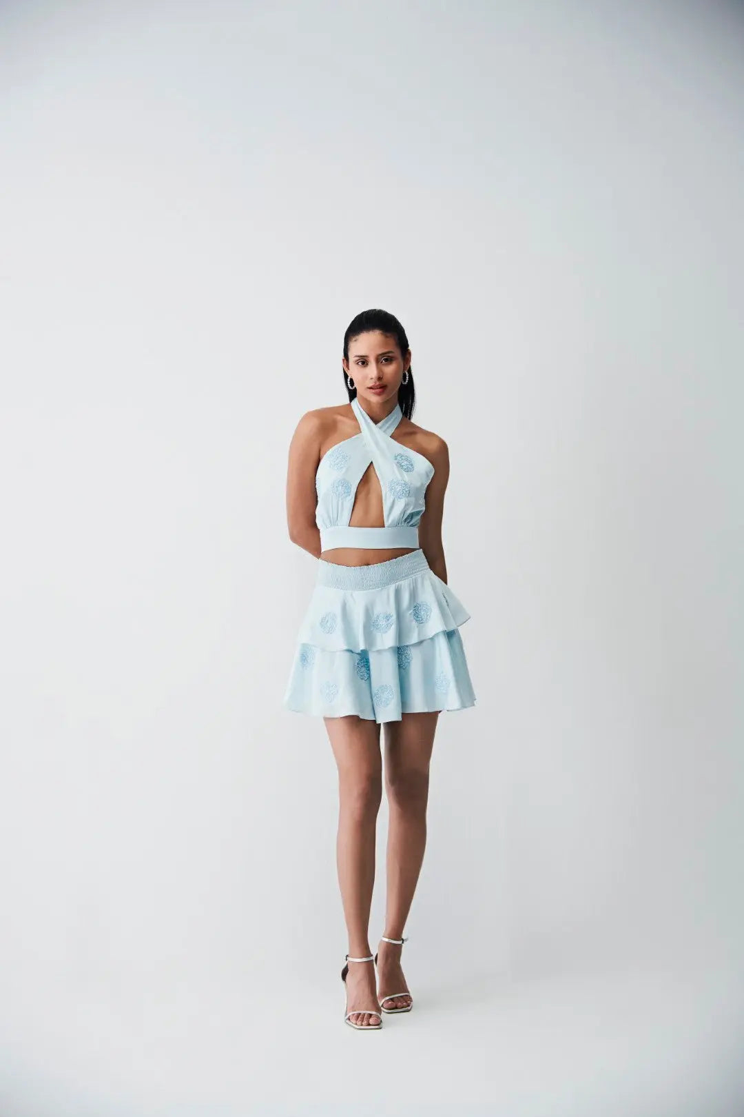 Scarlett Co-ord Set Ivory Rose