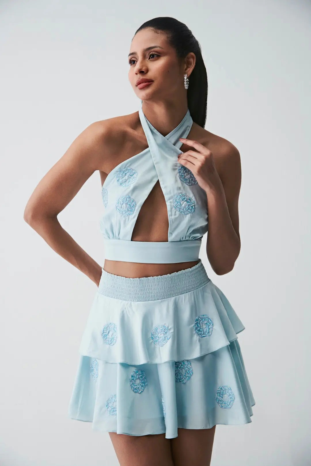 Scarlett Co-ord Set Ivory Rose