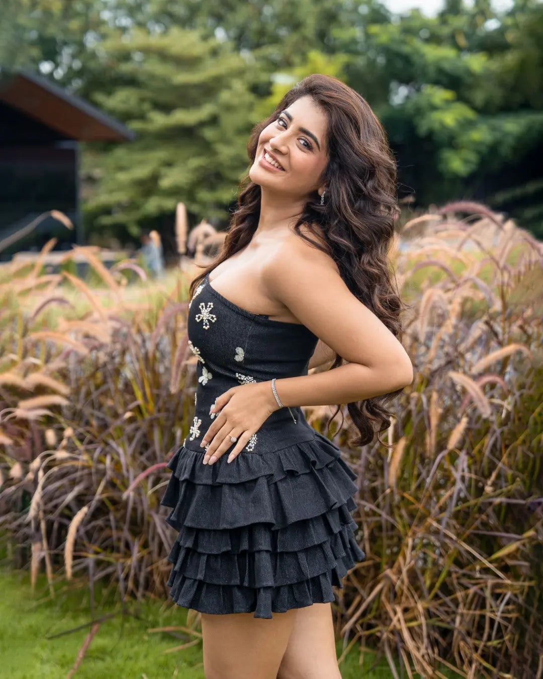 Rashi Singh In Our Midnight Blossom Ivory Rose