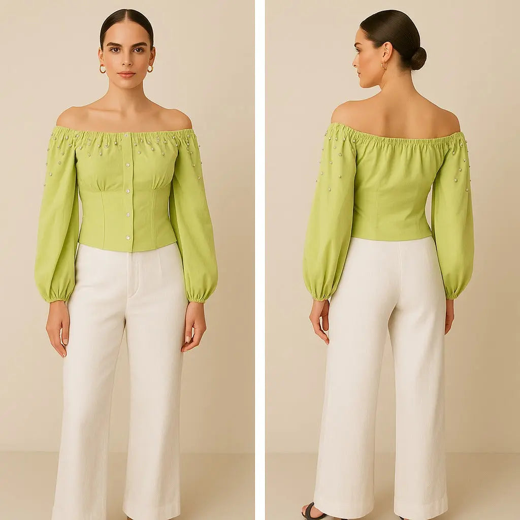 Citrus Spark Shirt Ivory Rose