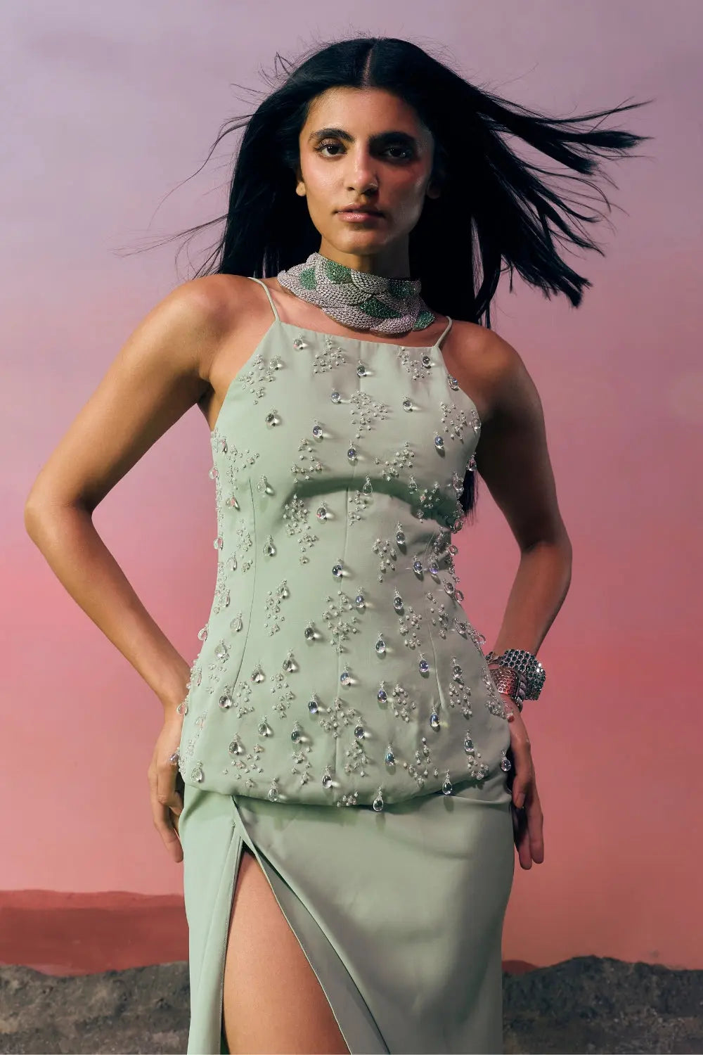 The Celestial Trace Top Ivoryrose.in