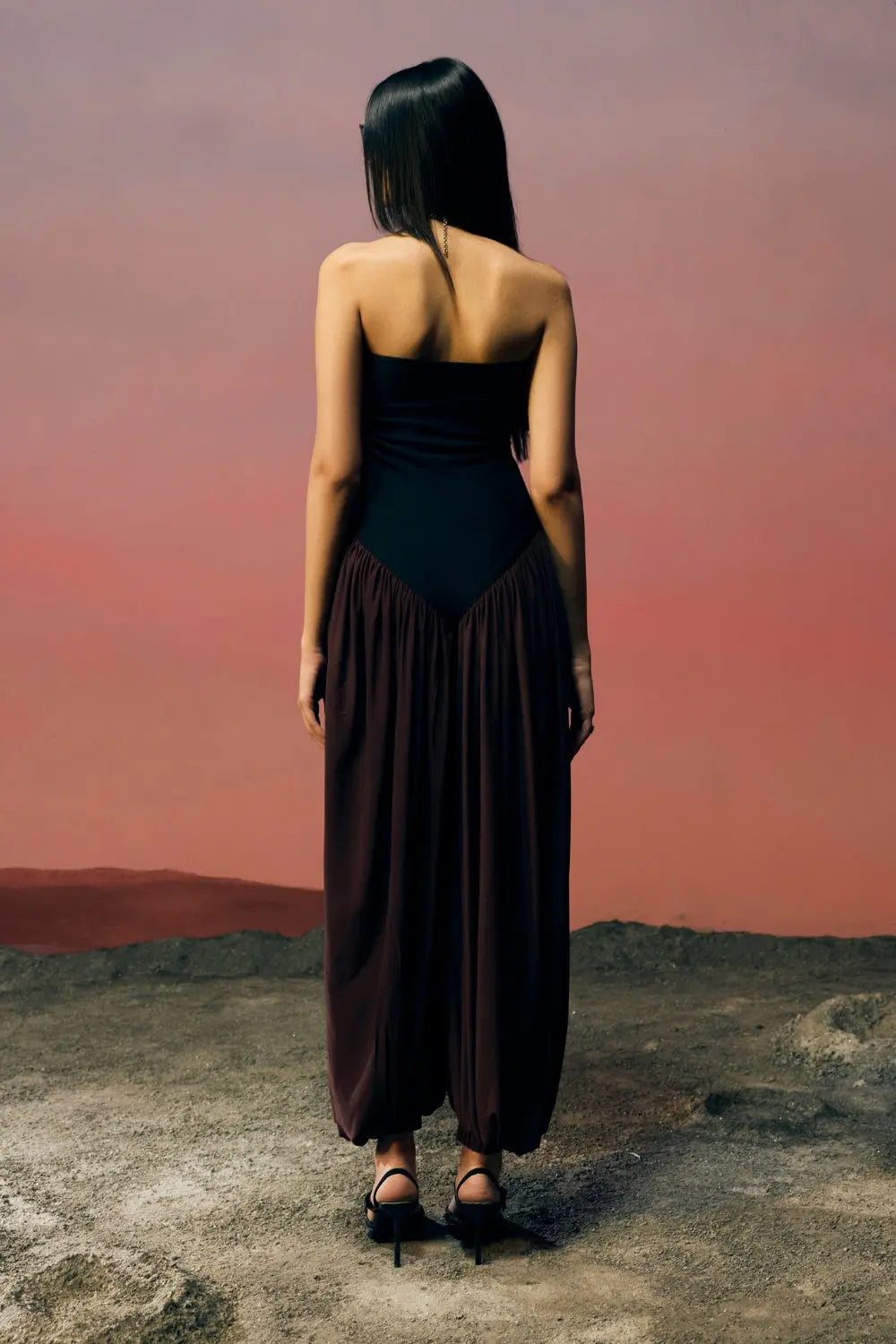 The Umber Horizon Jumpsuit Ivoryrose.in