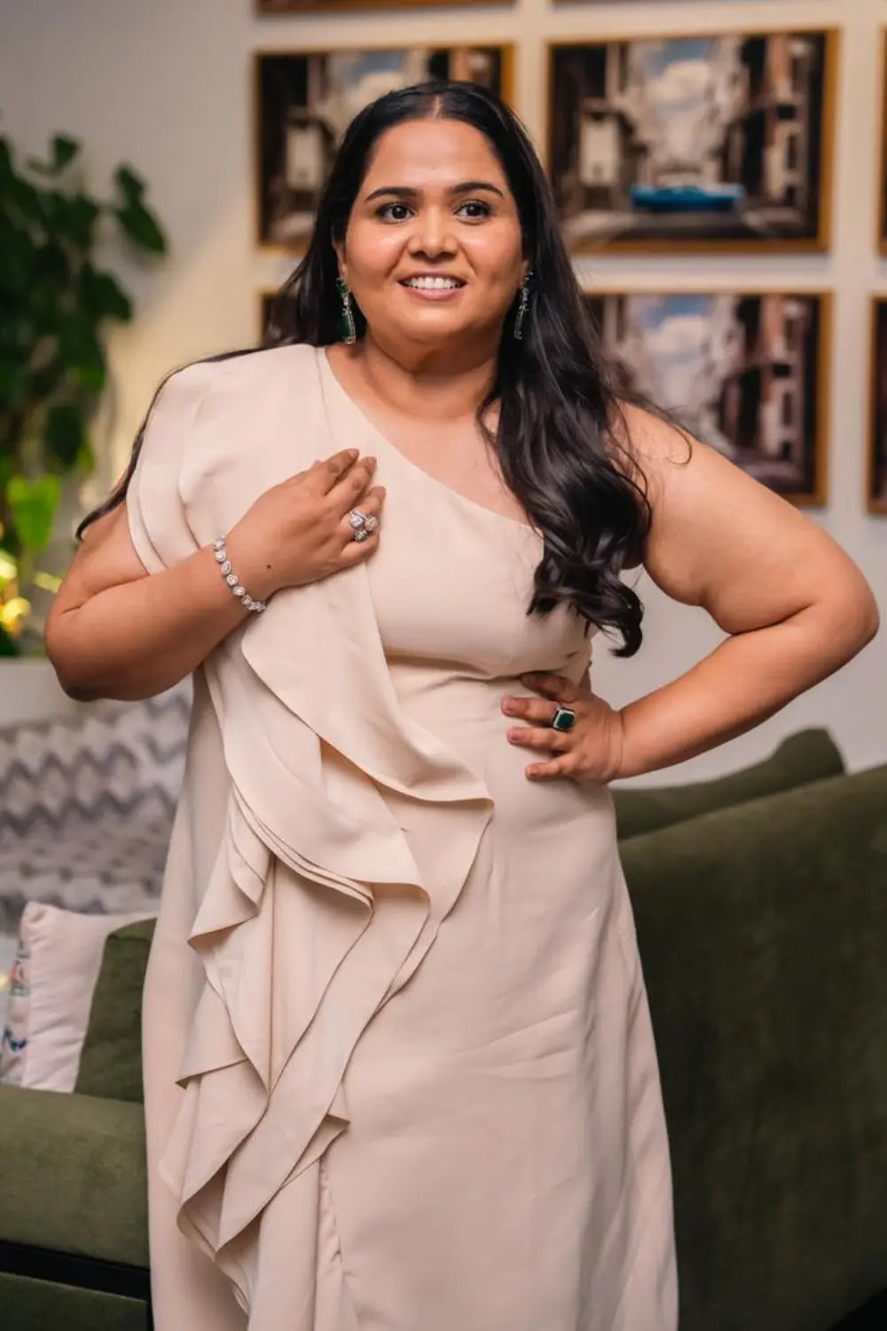The Solene Dress Ivoryrose.in