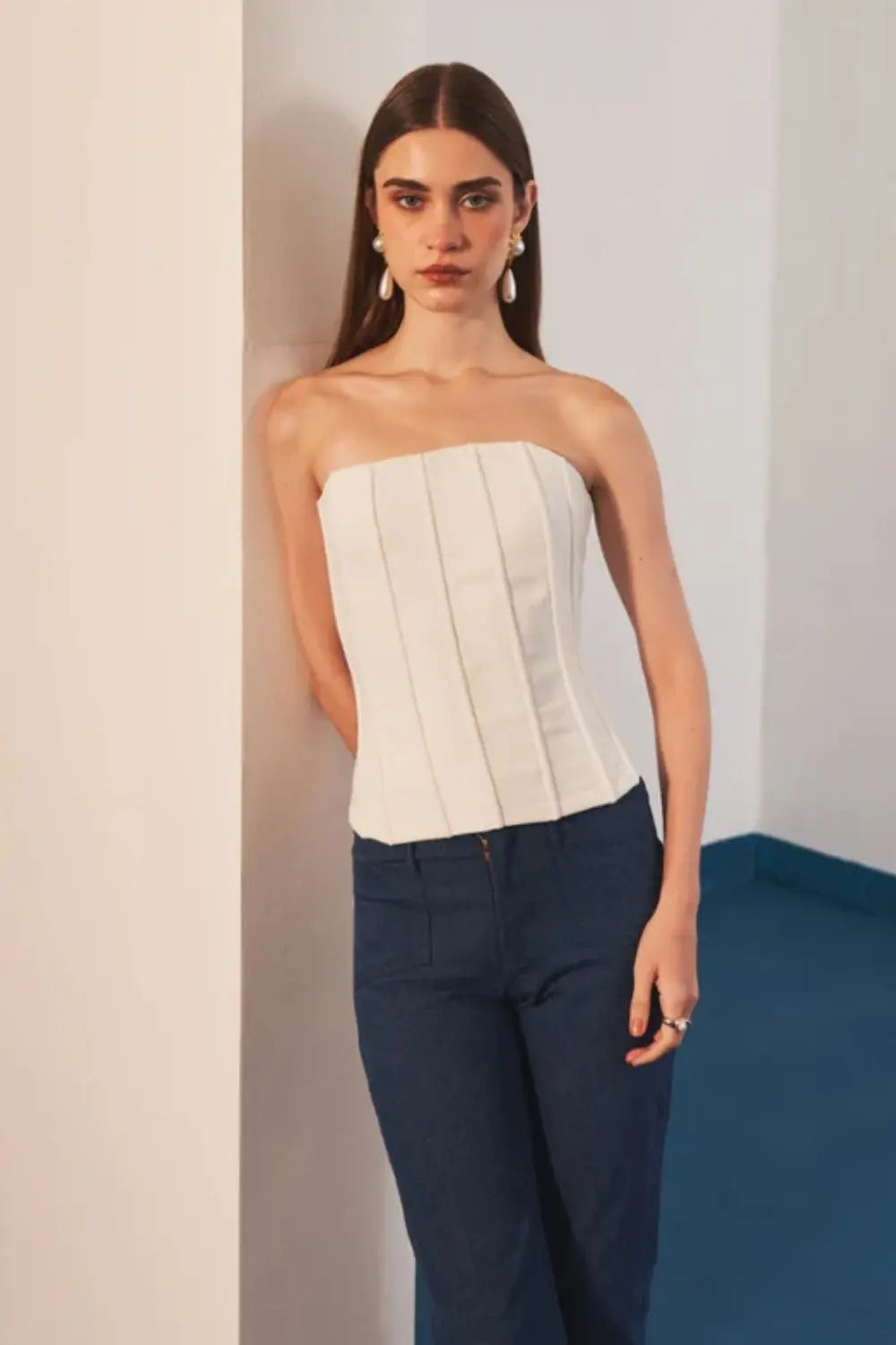 Downtown Indigo Ivory Rose