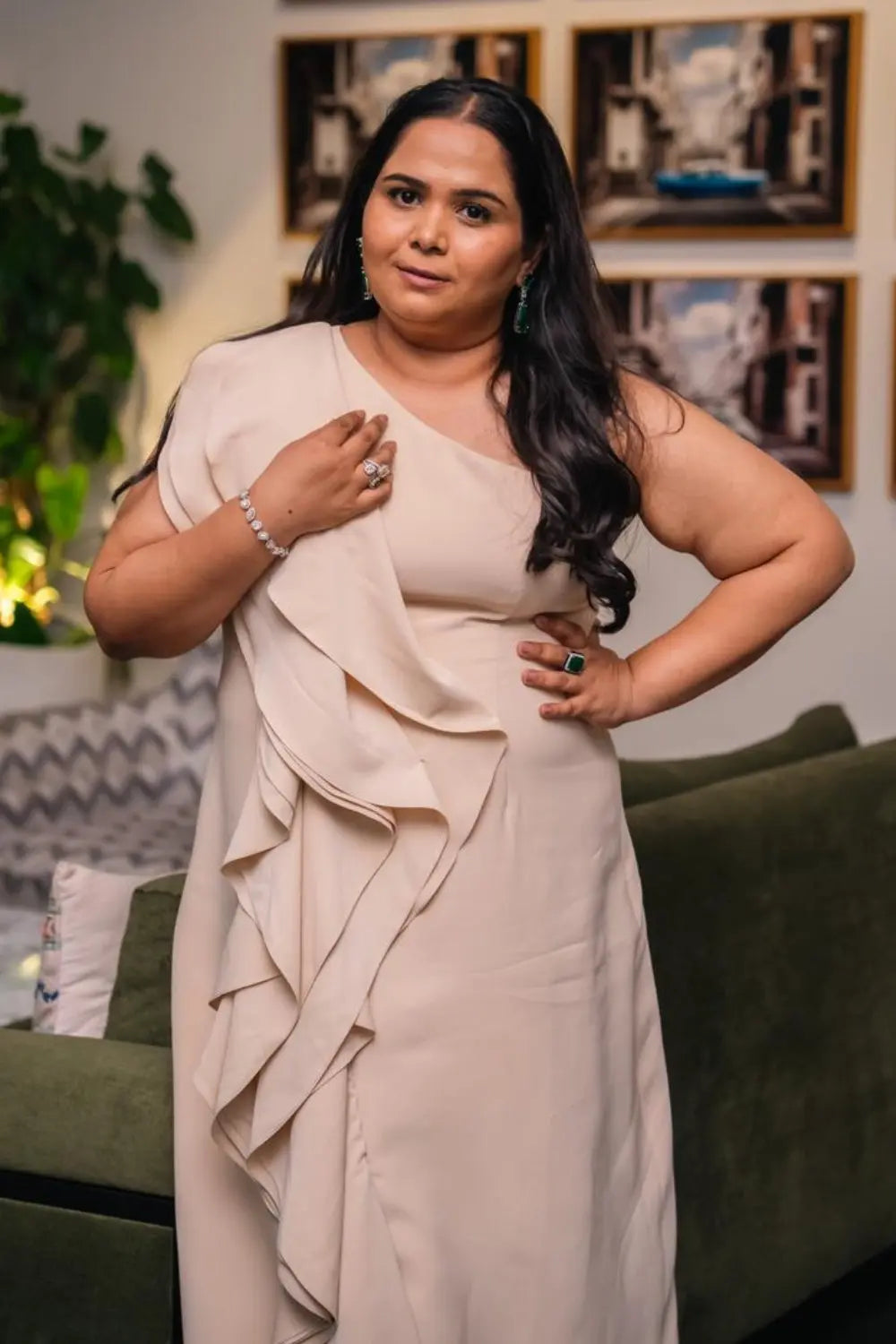 The Solene Dress Ivoryrose.in