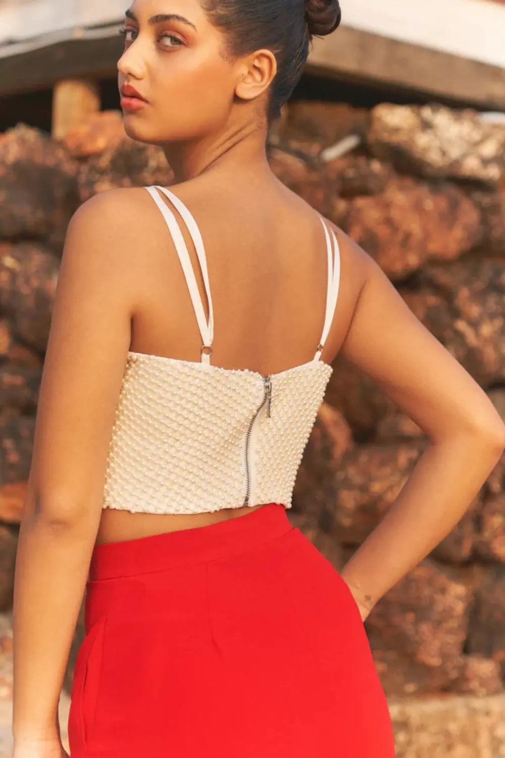Rouge Blazer Ivory Rose