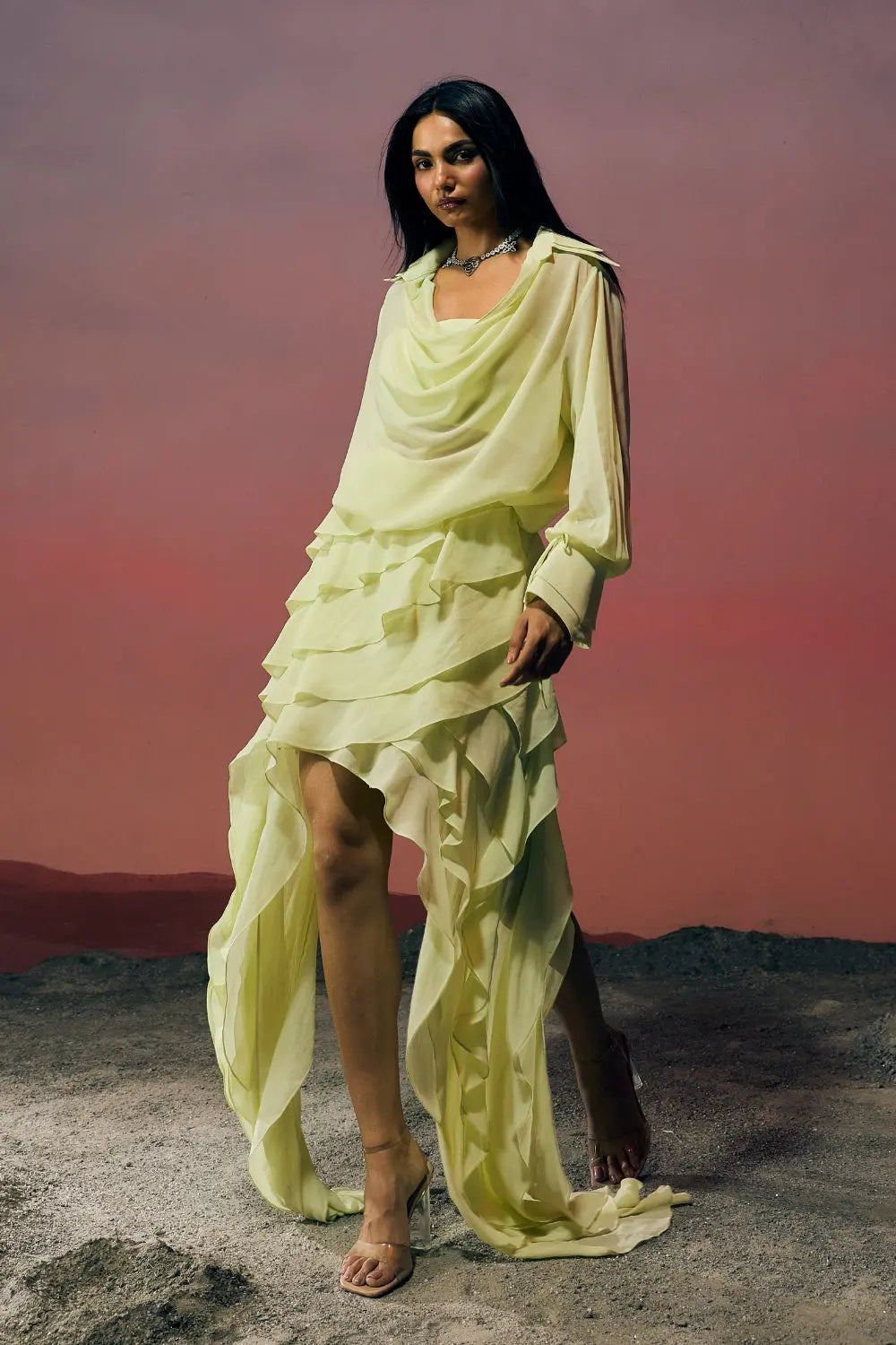 The Elara Dress Ivoryrose.in