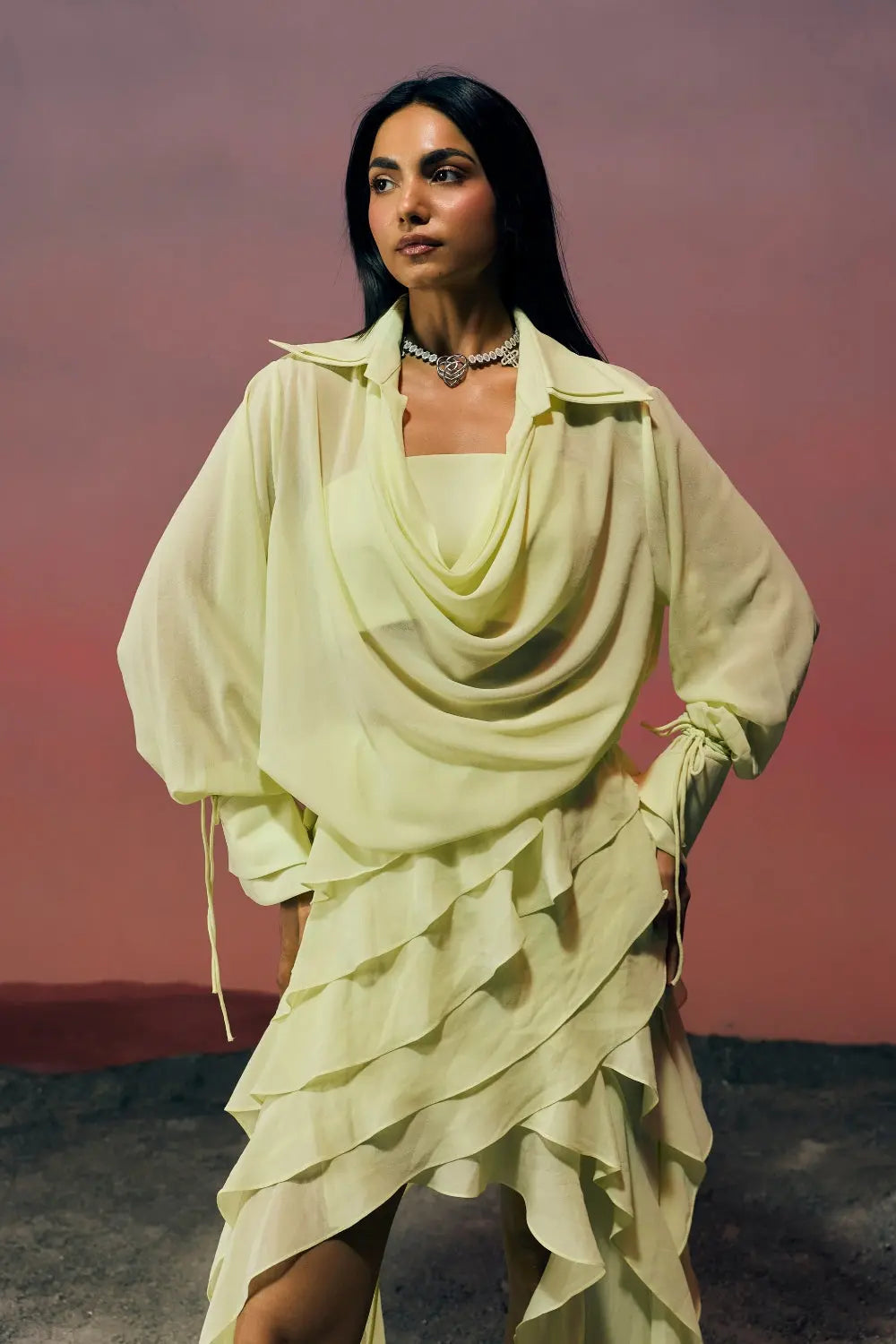 The Elara Dress Ivoryrose.in