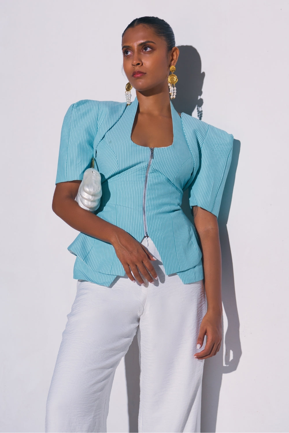 Mint Pant Ivory Rose