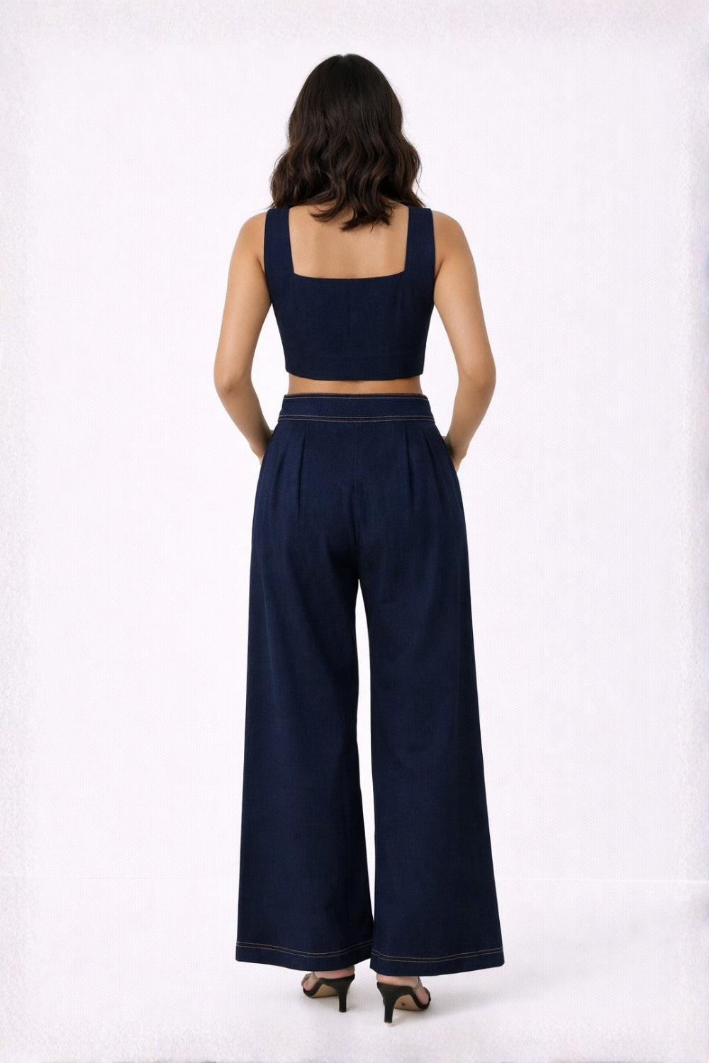 MIDNIGHT CURRENT Wide-Leg Pants