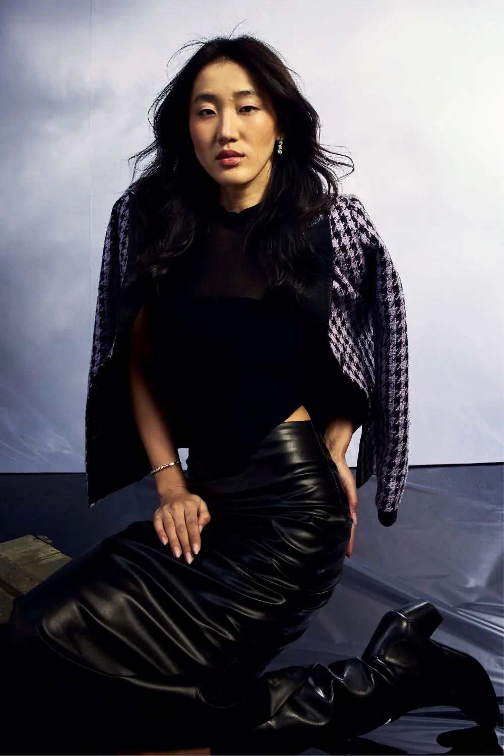 THEIA BLAZER Ivory Rose