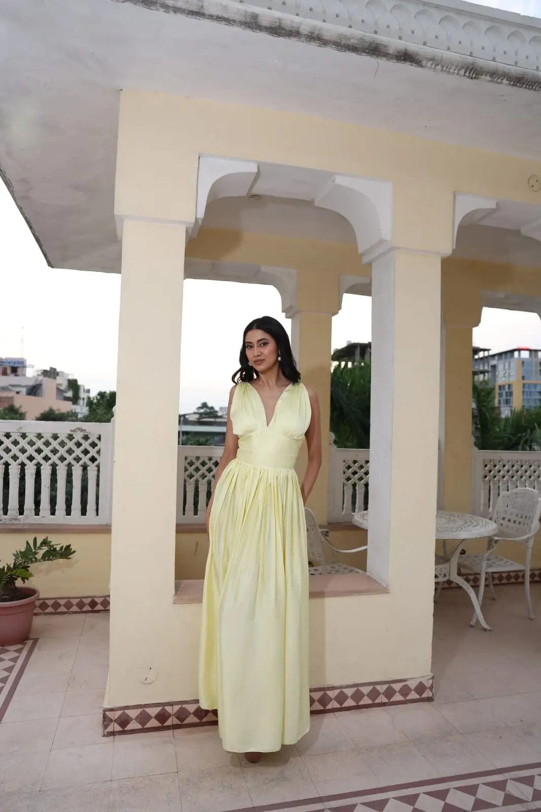 Andleeb Zaidi In Our Golden Zest Ivory Rose