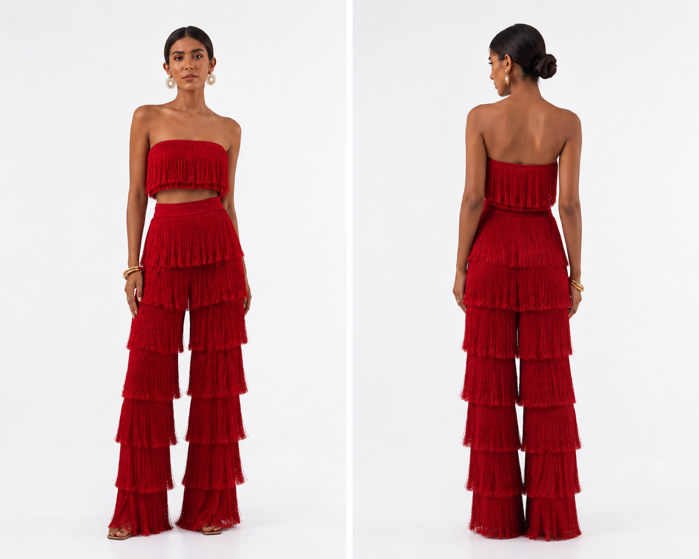 The Rio Fringe Ivory Rose