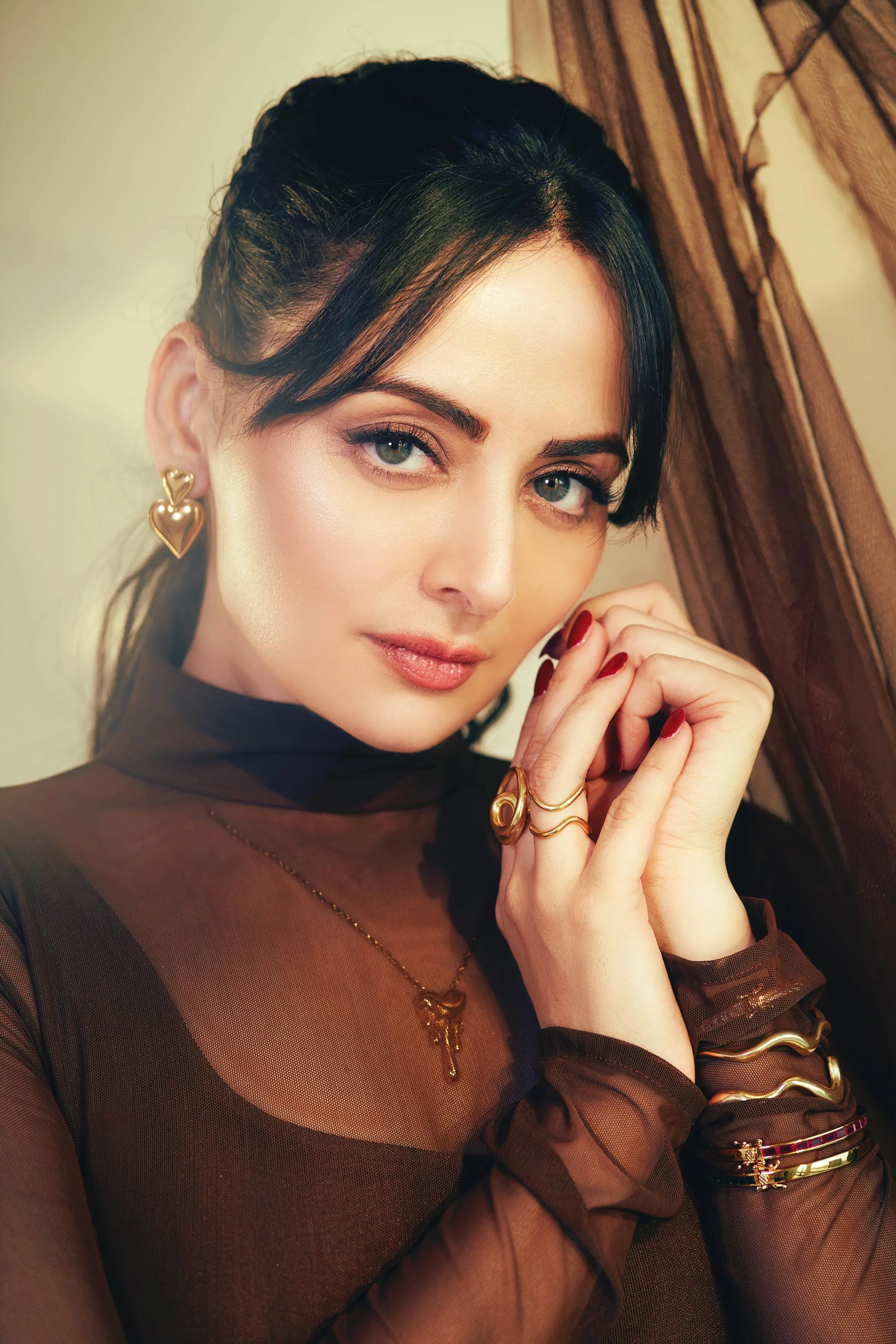 Zoya Afroz In Our Midnight Veil Ivory Rose